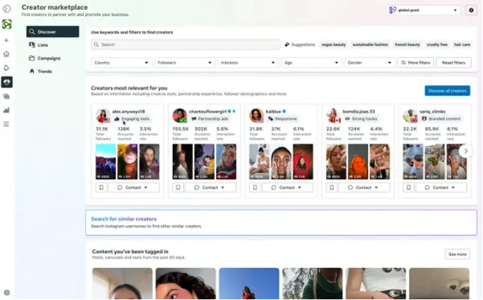 Meta宣布创作者市场发现功能改进1451